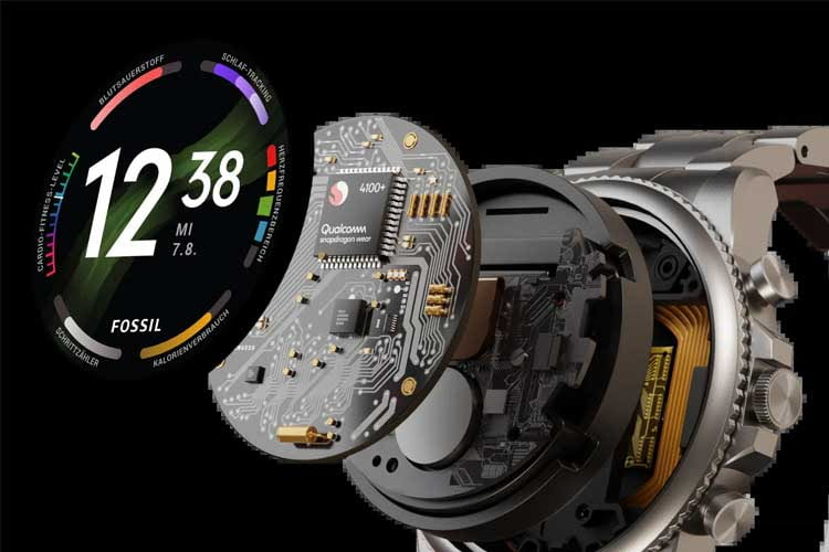 Die Fossil Smartwatch Generation 6 arbeitet mit der Snapdragon Wear 4100+ Plattform Die Fossil Smartwatch Generation 6 arbeitet mit der Snapdragon Wear 4100+ Plattform