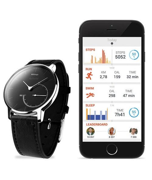 Withings Activté Steel mit Health Mate App @ withings.com Withings Activté Steel mit Health Mate App @ withings.com