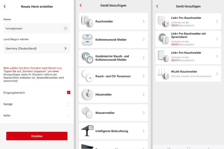 Diese Screenshots zeigen einige der Installationsschritte Diese Screenshots zeigen einige der Installationsschritte