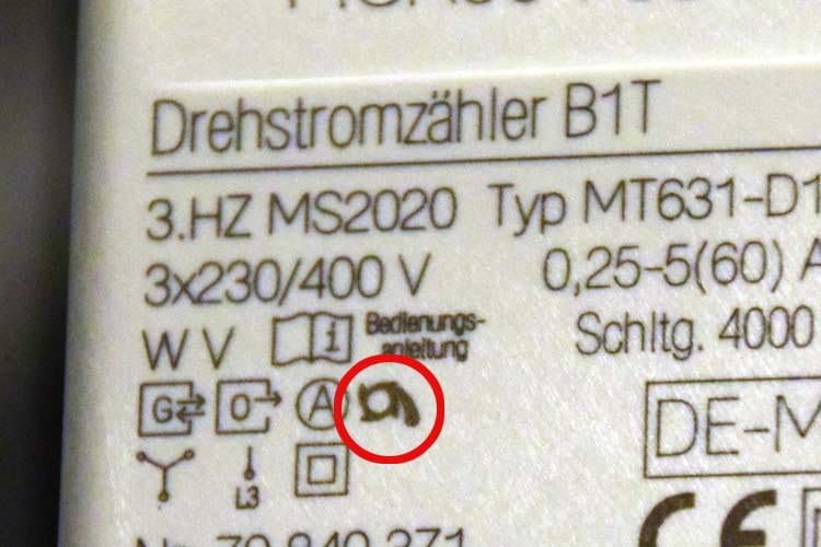 Erkennbar ist der Rücklaufschutz an dem von uns markierten Symbol Erkennbar ist der Rücklaufschutz an dem von uns markierten Symbol