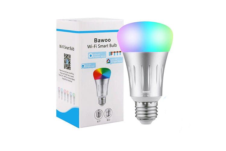 Die Bawoo Wi-Fi Smart LED Bulb kann 16 Millionen Farben darstellen Die Bawoo Wi-Fi Smart LED Bulb kann 16 Millionen Farben darstellen