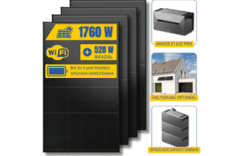 2.000 W Balkonkraftwerk + Speicher