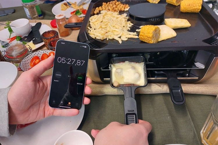 Wir haben im Test auch die Zeit bis zum Bräunen des Käses gestoppt Wir haben im Test auch die Zeit bis zum Bräunen des Käses gestoppt