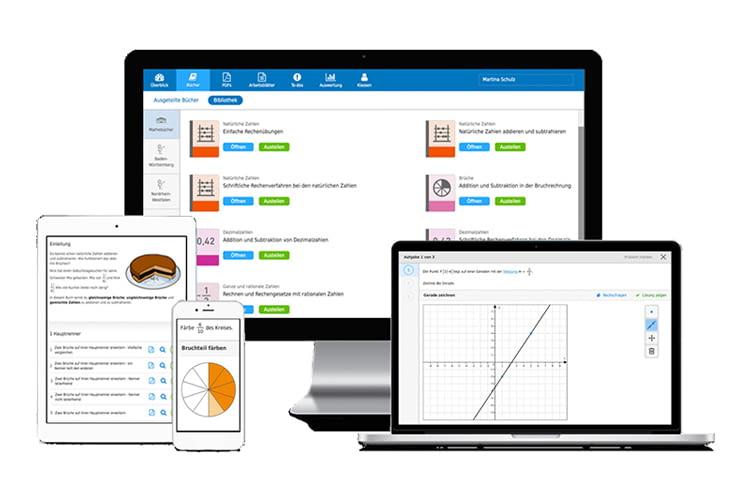 Bettermarks ist auf allen möglichen Geräten nutzbar Bettermarks ist auf allen möglichen Geräten nutzbar