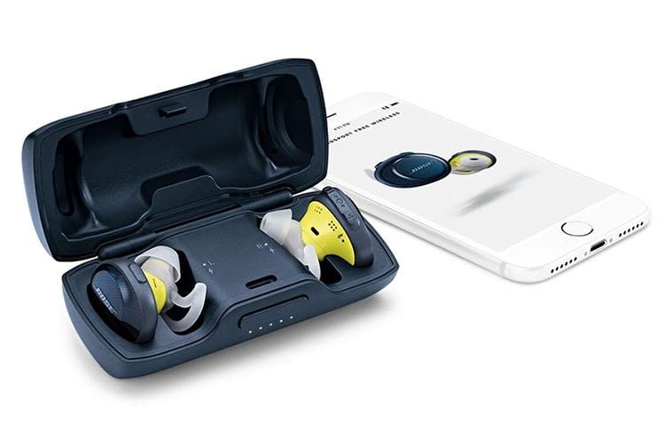Bose SoundSport Free: Ladeschatulle, Ohrhörer und Smartphone-App Bose SoundSport Free: Ladeschatulle, Ohrhörer und Smartphone-App