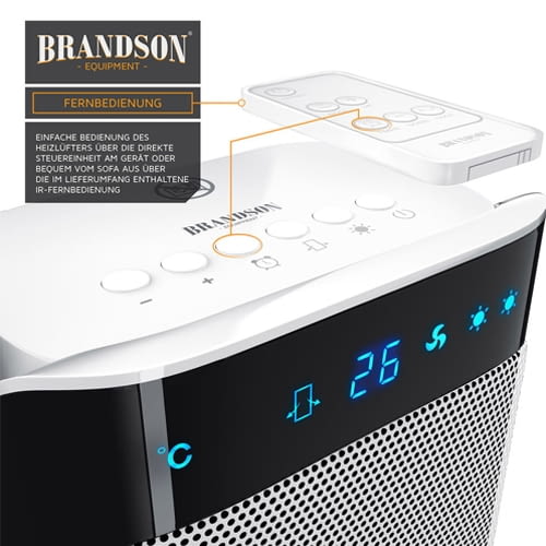 Fernbedienung und Timer erhöhen den Komfort-Faktor dieses Heizlüfters Fernbedienung und Timer erhöhen den Komfort-Faktor dieses Heizlüfters