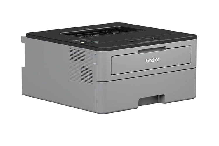 Der Brother HL L2350DW Laserdrucker hat einen im Gehäuse komplett integrierten Papierschacht Der Brother HL L2350DW Laserdrucker hat einen im Gehäuse komplett integrierten Papierschacht