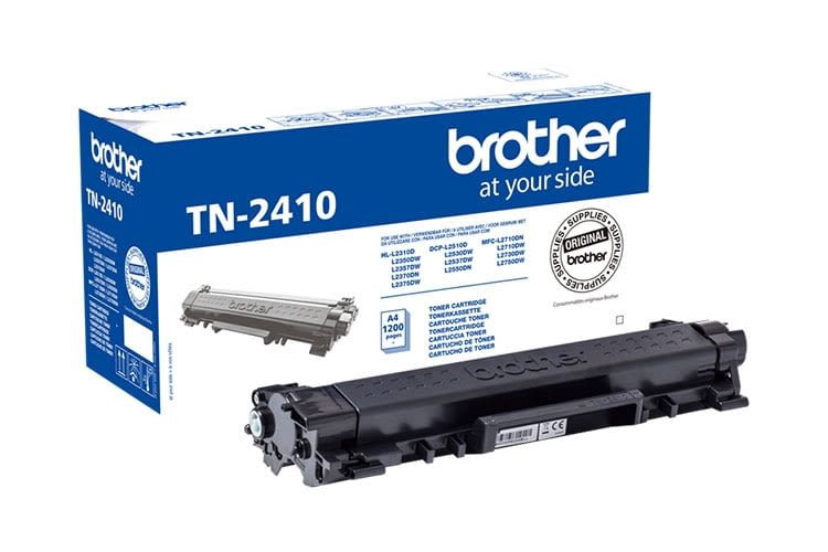 Der Mono-Laserdrucker Brother HL-L2350DW benötigt die Original-Tonerkartusche Brother TN-2410 Der Mono-Laserdrucker Brother HL-L2350DW benötigt die Original-Tonerkartusche Brother TN-2410
