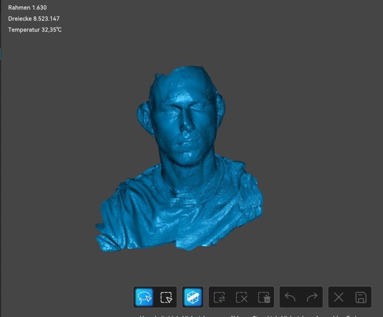 Gesichtsscan Endergebnis inkl. Bearbeitung Gesichtsscan Endergebnis inkl. Bearbeitung
