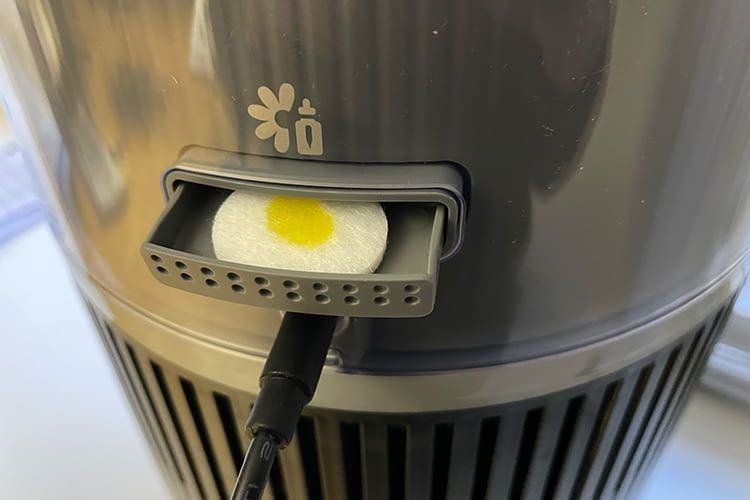 Wir testeten auch die Aromadiffuser-Funktion Wir testeten auch die Aromadiffuser-Funktion