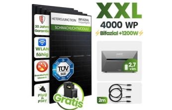 4000 W Balkonkraftwerk mit Anker Speicher