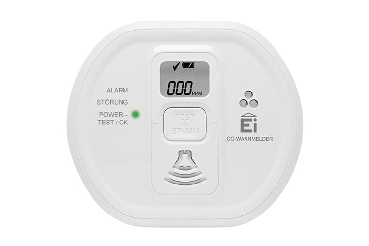 Selbst geringe CO-Werte zeigt der Ei208D Kohlenmonoxidmelder an Selbst geringe CO-Werte zeigt der Ei208D Kohlenmonoxidmelder an