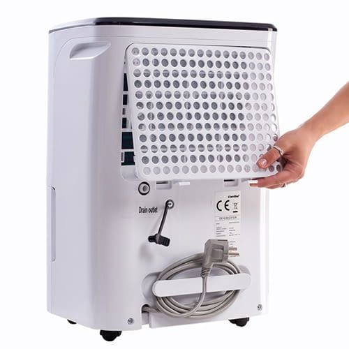 Luftentfeuchter Comfee MDDF-20DEN3 kann auch per Schlauch geleert werden Luftentfeuchter Comfee MDDF-20DEN3 kann auch per Schlauch geleert werden