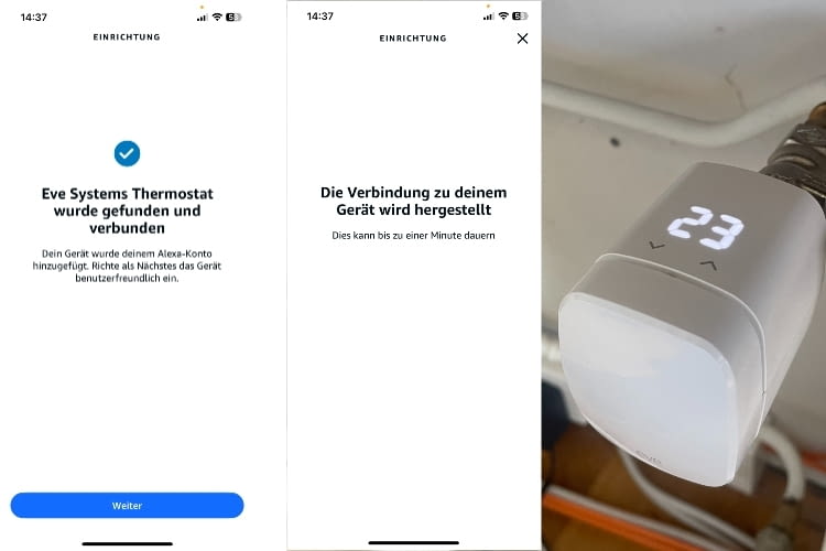 Die Einrichtung bei Alexa funktioniert perfekt Die Einrichtung bei Alexa funktioniert perfekt