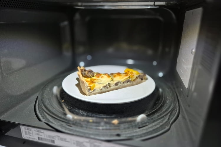 Bei der Quiche waren die Temperaturunterschiede deutlich geringer Bei der Quiche waren die Temperaturunterschiede deutlich geringer