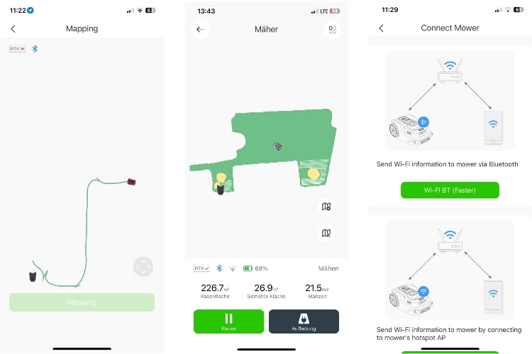 Die RoboUp App ist übersichtlich gestaltet Die RoboUp App ist übersichtlich gestaltet