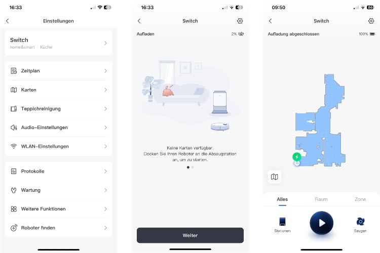 In der übersichtlichen SwitchBot-App lassen sich viele Einstellungen auswählen und Karten erstellen oder bearbeiten In der übersichtlichen SwitchBot-App lassen sich viele Einstellungen auswählen und Karten erstellen oder bearbeiten