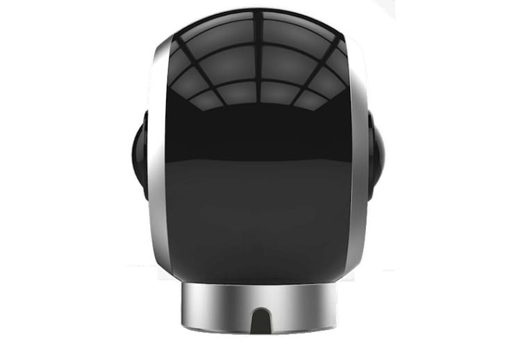 Die ALLie Home Camera in der Seitenansicht mit 360 ° Rundumsicht Die ALLie Home Camera in der Seitenansicht mit 360 ° Rundumsicht