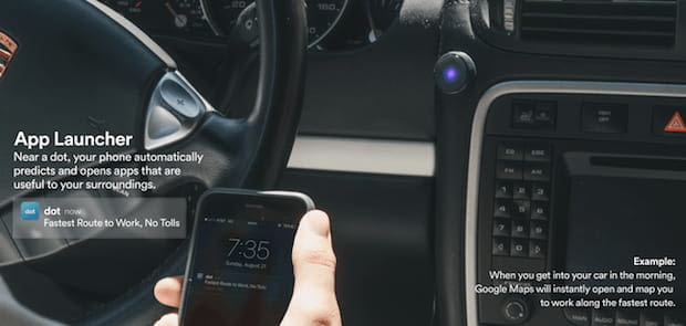 Dot Push Notification Button im Auto Dot Push Notification Button im Auto