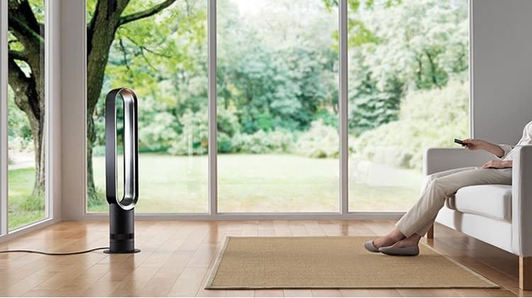 Der neue Dyson Cool Turmventilator ist leise und energiesparend im Betrieb Der neue Dyson Cool Turmventilator ist leise und energiesparend im Betrieb