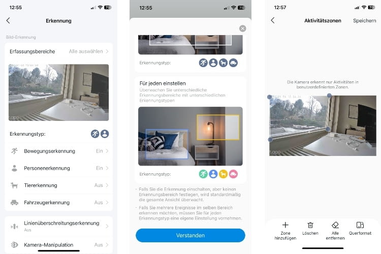 Die Tapo App biete eine Vielzahl an Einstellungsmöglichkeiten für die Sicherheitskamera Die Tapo App biete eine Vielzahl an Einstellungsmöglichkeiten für die Sicherheitskamera