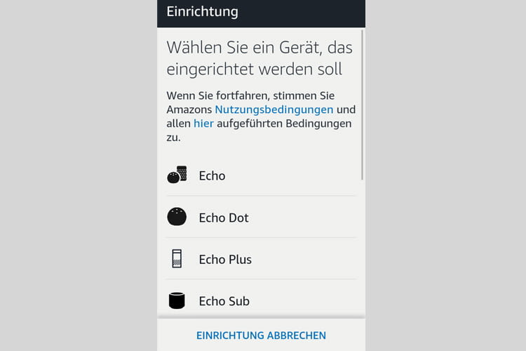 Klicken Sie in der App auf das Modell, das sie installieren möchten Klicken Sie in der App auf das Modell, das sie installieren möchten