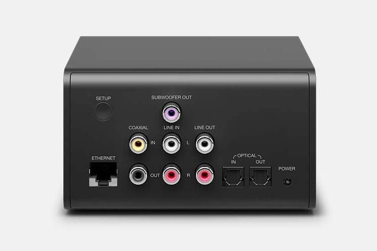 Echo Link verfügt über alle gängigen Anschlüsse für Audiogeräte Echo Link verfügt über alle gängigen Anschlüsse für Audiogeräte