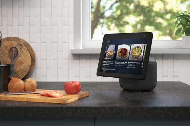 Ein beliebter Einsatz von Smart Displays ist in der Küche Ein beliebter Einsatz von Smart Displays ist in der Küche