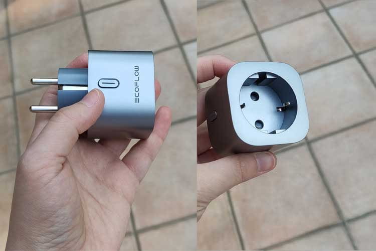 Der EcoFlow Smart Plug ist mit der Powerstation kompatibel und misst die Einspeisung Der EcoFlow Smart Plug ist mit der Powerstation kompatibel und misst die Einspeisung