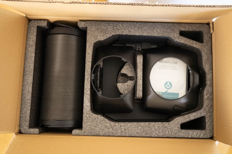 Die Klimaanlage kommt sicher verpackt an Die Klimaanlage kommt sicher verpackt an