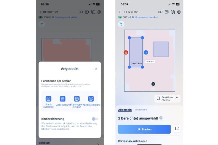 In der App können die verschiedenen Funktionen der Ladestation gesteuert werden In der App können die verschiedenen Funktionen der Ladestation gesteuert werden