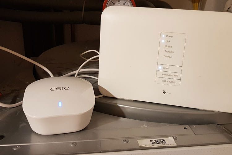 Im Test vertrug sich das Amazon eero Mesh WLAN System sogar mit einem als kompliziert geltenden Telekom Speedport Modem Im Test vertrug sich das Amazon eero Mesh WLAN System sogar mit einem als kompliziert geltenden Telekom Speedport Modem