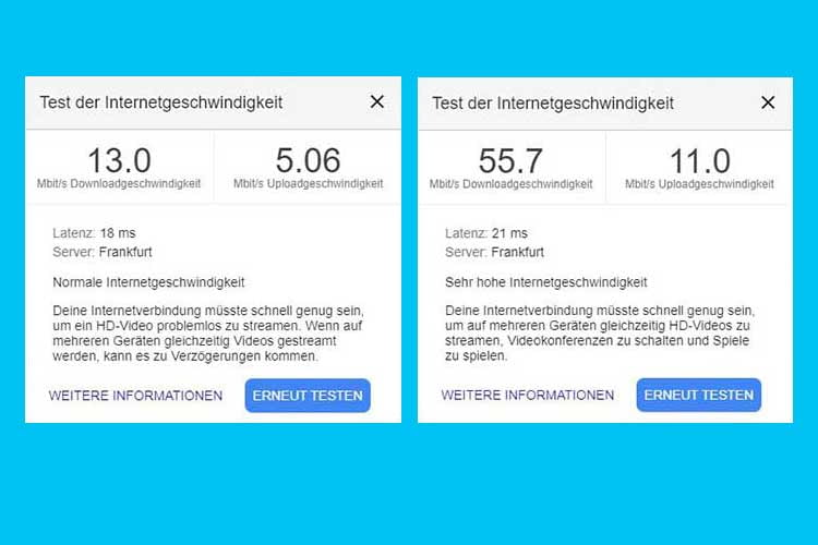 Vorher (li.)/ Nachher (re.) oder wie wir lernten, das eero WLAN Mesh System zu lieben Vorher (li.)/ Nachher (re.) oder wie wir lernten, das eero WLAN Mesh System zu lieben