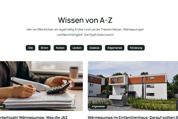 Je nach Link bekommen User nur über Umwege zusätzliche Infos über Vamo und Wärmepumpen Je nach Link bekommen User nur über Umwege zusätzliche Infos über Vamo und Wärmepumpen