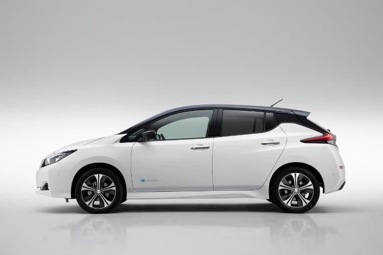 Der Nissan Leaf 2018 in der zweiten Modellgeneration Der Nissan Leaf 2018 in der zweiten Modellgeneration