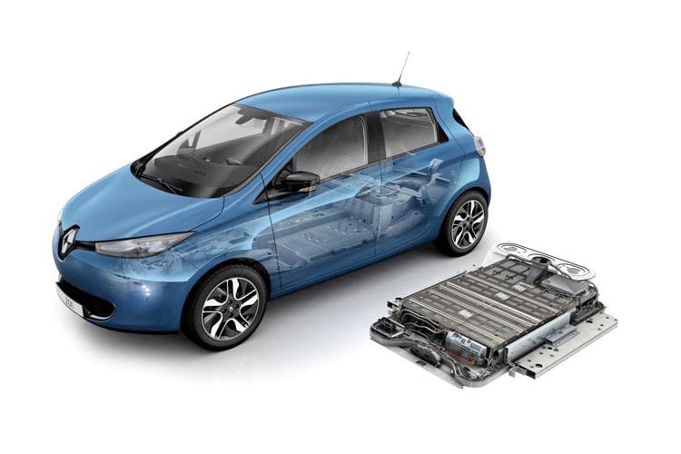 Die Batterie des Renault Zoe kann gekauft oder geleast werden. Die Batterie des Renault Zoe kann gekauft oder geleast werden.