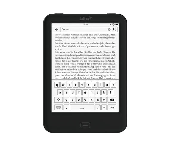 Nachschlagen, Notizen setzen - geht alles bei Tolino Shine 2 HD Nachschlagen, Notizen setzen - geht alles bei Tolino Shine 2 HD