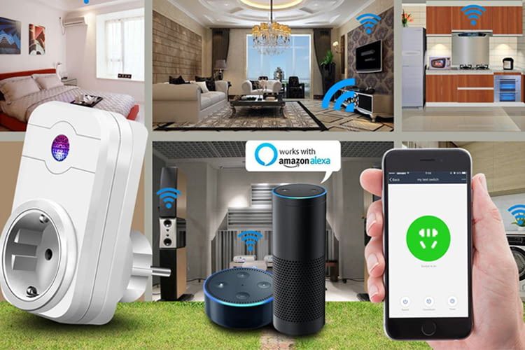 Die WLAN-Steckdose steuert nicht-smarte Geräte im vernetzten Zuhause remote Die WLAN-Steckdose steuert nicht-smarte Geräte im vernetzten Zuhause remote