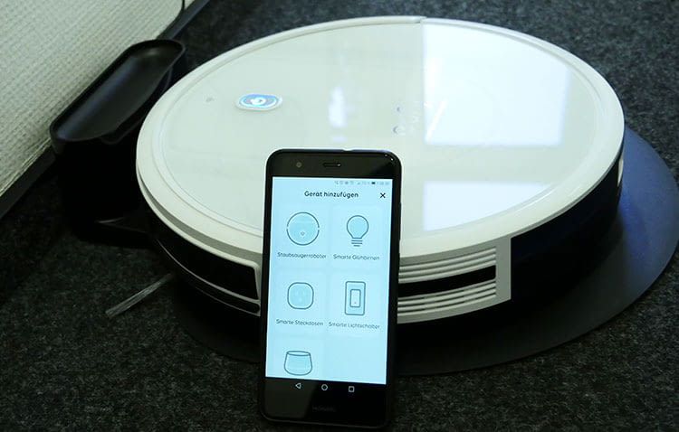 Die Einrichtung des eufy RoboVac G10 über die EufyHome App war im Test einfach und intuitiv Die Einrichtung des eufy RoboVac G10 über die EufyHome App war im Test einfach und intuitiv