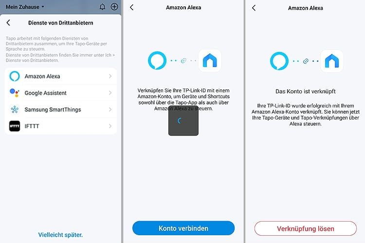 Die Vernetzung mit Alexa funktionierte in unserem Test reibungslos Die Vernetzung mit Alexa funktionierte in unserem Test reibungslos