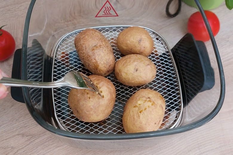 Die gut durchgegarten Kartoffeln haben uns voll überzeugt Die gut durchgegarten Kartoffeln haben uns voll überzeugt