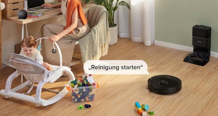 Auch Roborock Q5 Max+ bietet eine Absaugstation Auch Roborock Q5 Max+ bietet eine Absaugstation