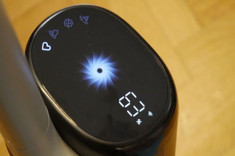 Das attraktive Display des Dreame H14 Pro ist gut einzusehen Das attraktive Display des Dreame H14 Pro ist gut einzusehen