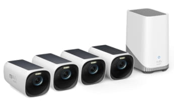 eufyCam 3 Starter Set 4+1 – 4er-Kameraset mit HomeBase 3