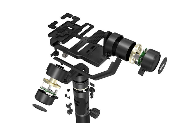 Das Universal-Gimbal FeiyuTech G6 Plus bietet viele Einstellungsmöglichkeiten Das Universal-Gimbal FeiyuTech G6 Plus bietet viele Einstellungsmöglichkeiten