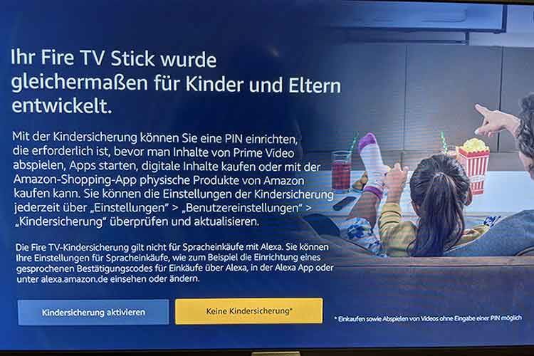Eine Kindersicherung schützt den Nachwuchs beim Amazon Fire TV Stick vor falschen Inhalten Eine Kindersicherung schützt den Nachwuchs beim Amazon Fire TV Stick vor falschen Inhalten