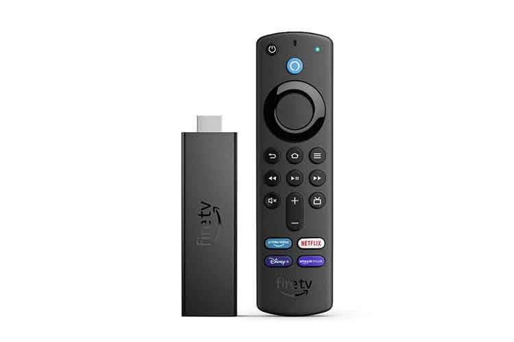 Amazon Fire TV Stick 4K Max mit WiFi-Unterstützung (li.) und Alexa-Fernbedienung der 3. Generation (re.) Amazon Fire TV Stick 4K Max mit WiFi-Unterstützung (li.) und Alexa-Fernbedienung der 3. Generation (re.)