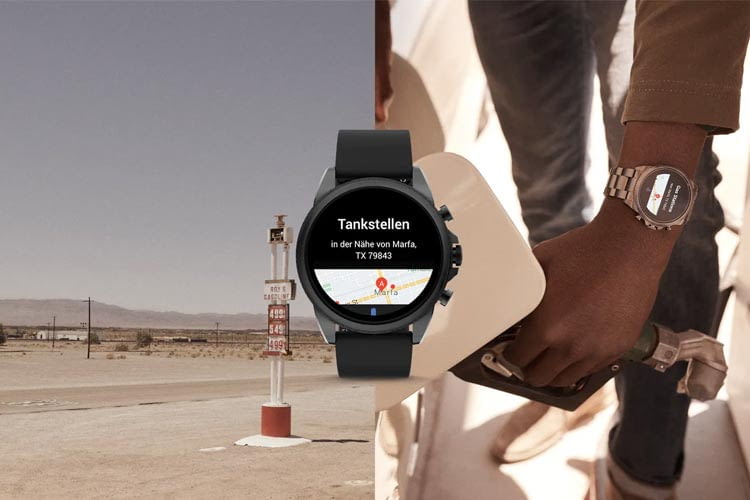Auf Wunsch verrät die smarte Uhr sogar, wo die nächste Tankstelle ist Auf Wunsch verrät die smarte Uhr sogar, wo die nächste Tankstelle ist