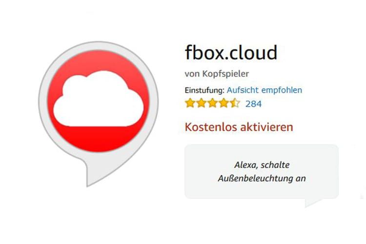 Der Skill fbox.cloud stellt die Verbindung zwischen FRITZ!Box und Alexa her Der Skill fbox.cloud stellt die Verbindung zwischen FRITZ!Box und Alexa her