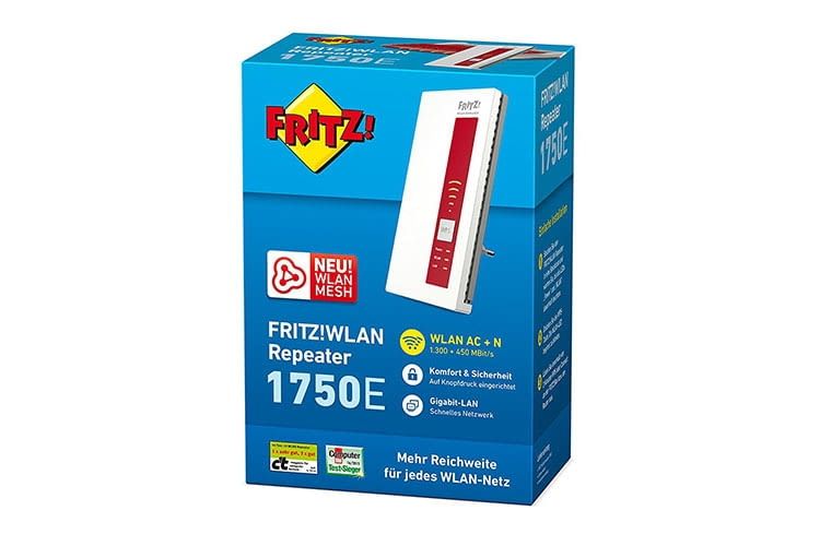 Gute Wahl für Nutzer eines 5 GHz-Netzwerks: FRITZ!WLAN Repeater 1750E Gute Wahl für Nutzer eines 5 GHz-Netzwerks: FRITZ!WLAN Repeater 1750E